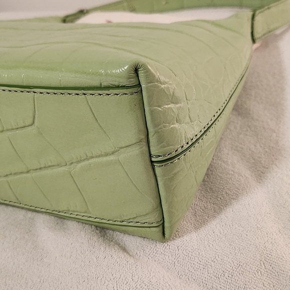 STAUD Scotty bag - Croc Embossed in Agave (light green) - Picture 6 of 10